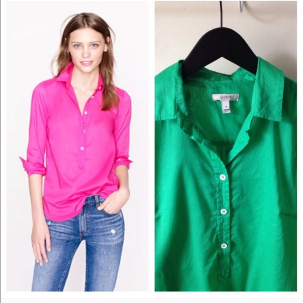 J Crew Indian Voile Popover